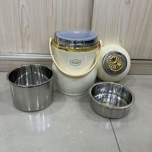 Conteneur isotherme portable en acier inoxydable 304 de qualité alimentaire, grande capacité, avec poignée, pour la maison et le bureau - Product Image 1