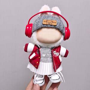 Juguete de PVC de 17 cm, Traje de Plástico de Dibujos Animados, Falda de Béisbol Cola, Escala 1:3, Unisex, a la Moda, Colección de Ropa Labubu - Product Image 2