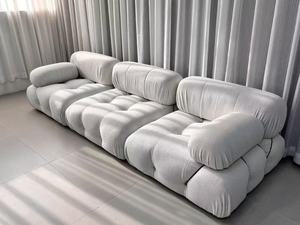 <span class=keywords><strong>Soggiorno</strong></span> divani componibili Boucle <span class=keywords><strong>Design</strong></span> <span class=keywords><strong>moderno</strong></span> di lusso mobili per la casa 3 posti a forma di L divano modulare Mario Bellini divano - Product Image 3