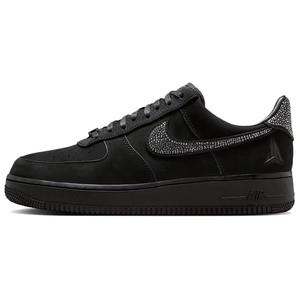 Zapatillas Nike Air Force 1 Low Top para Skateboard, Unisex, Negras, de Gamuza, con Suela de Goma, para Todas las Temporadas - Product Image 1