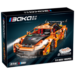 BK6801 SERIE DE <span class=keywords><strong>CIENCIA</strong></span> <span class=keywords><strong>Y</strong></span> <span class=keywords><strong>TECNOLOGÍA</strong></span> coche de carreras 1032 Uds modelo de montaje juguete de bloques de construcción de partículas - Product Image 6