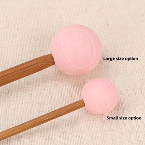 2PCS Haute Qualité Fil <span class=keywords><strong>Boule</strong></span> Forme Silicone <span class=keywords><strong>Aiguille</strong></span> à Tricoter Bouchon Top Point Protecteurs Aiguilles Fil Outils - Product Image 2