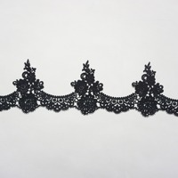 Dentelle brodée soluble dans l'eau 100 % polyester de luxe, fabricant d'accessoires de broderie pour robes de mariée pour enfants et femmes, DIY