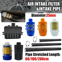 Tuyau de conduite d'air pour chauffage au diesel, diamètre 25 mm, longueur 0,6/1/2 m, filtre d'admission d'air pour Webasto Dometic Eberspaecher