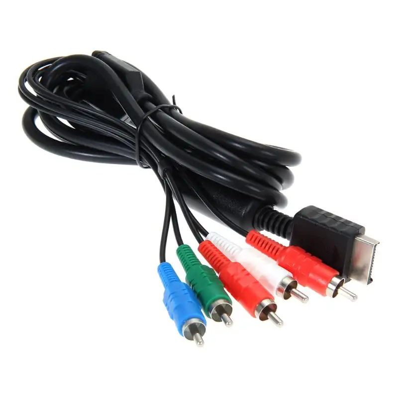 1.8m 6FT HDTV AV ses Video oyunu renk farkı kablosu PS2 denetleyici oyun kablosu ses Video için bileşen kablosu PS3 Joypad