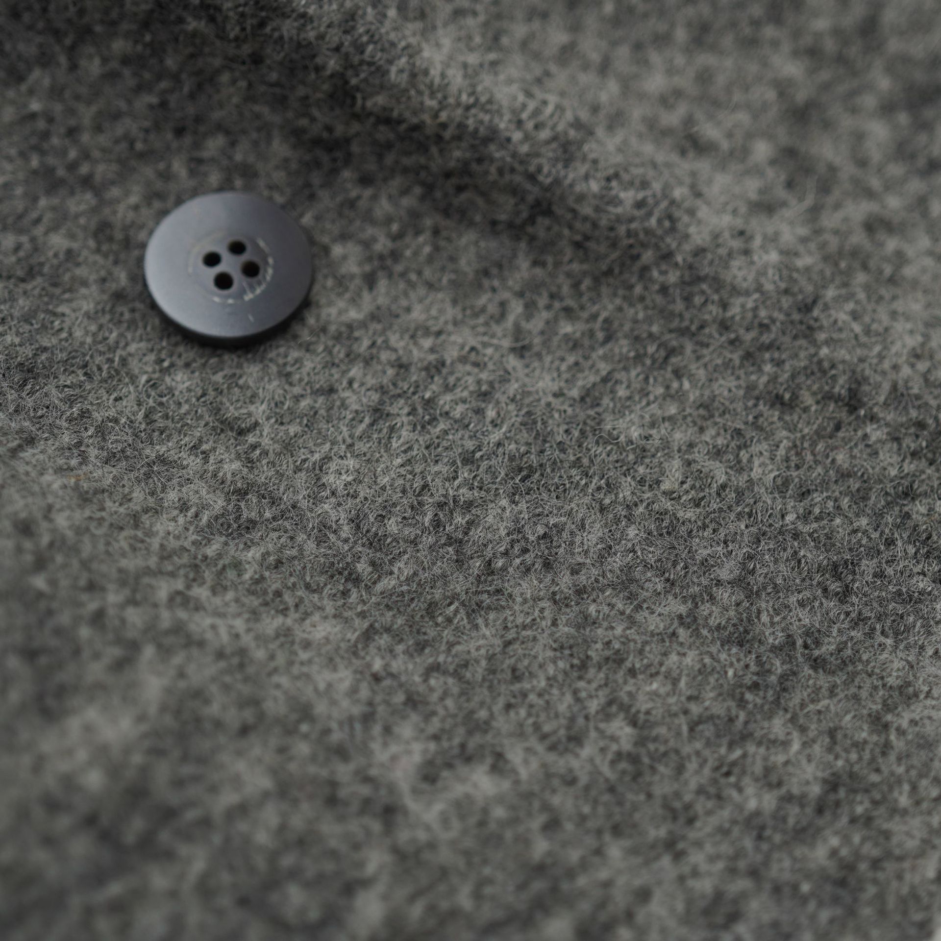 Full Wool Woolen Strong Shrink Knitted Fabric Gray Stretch Heavyweight Autumn Winter Loop Jacket 100% Boiled Wool Fabric