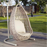 Vente chaude balcon extérieur zone de loisirs tissé rotin Patio chaise berçante hamac