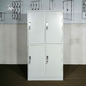 Casier de vestiaire en acier à 4 portes pour auberge de jeunesse, armoire de rangement métallique pour salle de sport, casier pour personnel à <span class=keywords><strong>vendre</strong></span> - Product Image 4