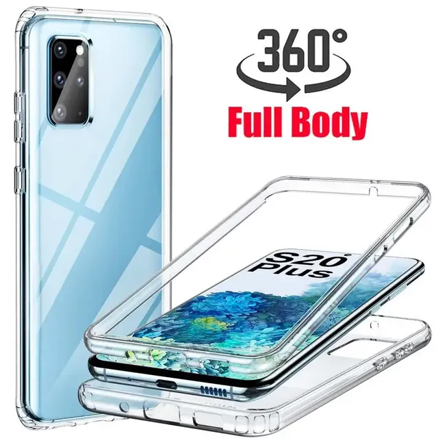 360 Full Body PC+TPU Protective Case Cover for Samsung Galaxy S24 S22 S23 S21 S20 FE Ultra Plus S10 S9 S8 Plus Note 20 10 8 9