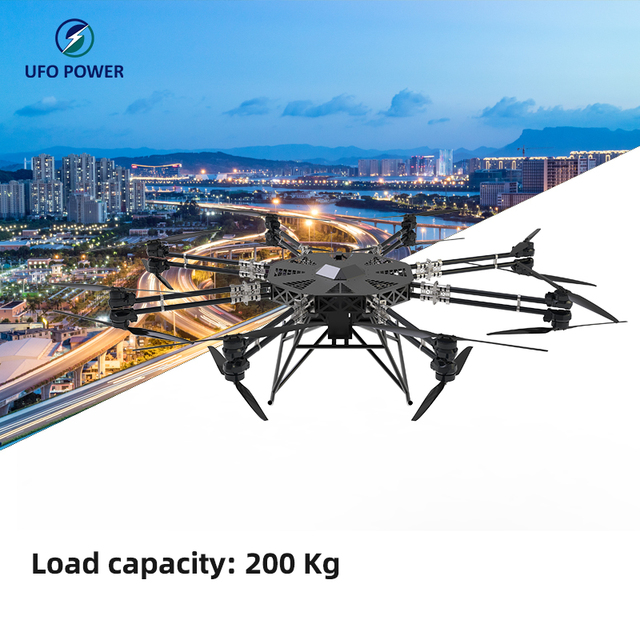 200kg 16-Propeller Heavy-Lift UAV, Payload Capacity, 30min Endurance for Critical Rescue & Firefighting Ops