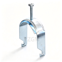Collier de serrage en U galvanisé en acier inoxydable multi-tailles (2, 2,5 et 3 pouces) avec boulon réglable pour câble et tuyau