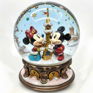 Globe à eau <span class=keywords><strong>de</strong></span> Noël en résine avec animaux, ornement <span class=keywords><strong>de</strong></span> maison, statue <span class=keywords><strong>de</strong></span> globe à neige en verre, souvenirs, cadeau en résine - Product Image 4