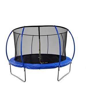 <span class=keywords><strong>Trampoline</strong></span> d'extérieur de 12 pieds, design citrouille avec structure en métal sur le dessus, poteaux de sécurité avec <span class=keywords><strong>mousse</strong></span> EPE et manchon en PVC - Product Image 2