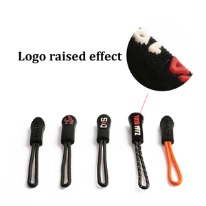 Bán Buôn Đầy Màu Sắc Dây Zip Đầu Silicone Dây Kéo Thanh Trượt PVC Cao Su Tùy Chỉnh Dây Kéo Kéo - Product Image 3