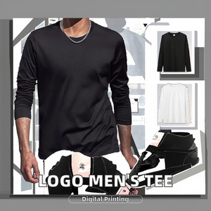 Camisetas de Manga Larga para Hombre, Estilo Vintage, Casual, Cómodas, con Logotipo Personalizado, para Primavera y Otoño, Cuello Redondo, Tejidas, con Estampado Fotográfico - Product Image 2