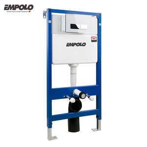 Empolo toilet plastic dual flush Concealed Watermark waterd cistern for wall hanging toilet cistern tank