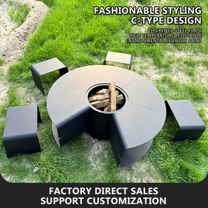 Stufa Multifunzionale da Esterno per Giardino e Patio, <span class=keywords><strong>a</strong></span> <span class=keywords><strong>Legna</strong></span>, per BBQ e Riscaldamento - Product Image 5