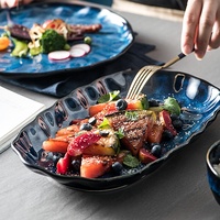 Vaisselle de restaurant en grès, ensemble de vaisselle en céramique japonaise, assiette creuse, bol, combinaison pour la maison