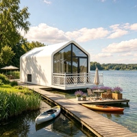Maison préfabriquée modulaire spacieuse pour location en location de maison d'hôtes en montagne