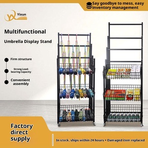 Guangdong China Quality <strong>Cross</strong>-border Yixun Y2-02 Iron Customized Design Umbrella <strong>Display</strong> <strong>Rack</strong> Convenience Store Commercial Use - Product Image 4