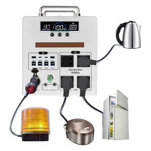 Portable 51.2V 2458Wh Solar <b>Backup</b> Power Station 48V 2000W Pure Sine Wave MPPT Controller <b>Battery</b> Jump External Pure Sine Wave I - Product Image 2