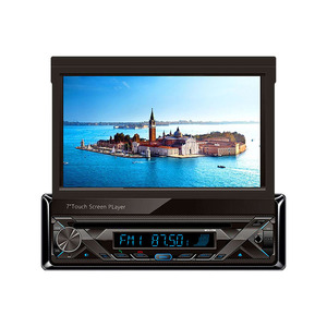 7-inch màn hình cảm ứng DIN duy nhất trong Dash xe Stereo phương tiện truyền thông Receiver Android tự động đài phát thanh điều khiển từ xa gương liên kết khuếch đại thẻ <span class=keywords><strong>SD</strong></span> - Product Image 2