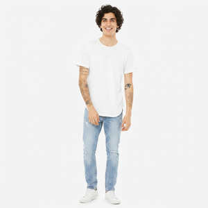 Camiseta Unisex de Manga Corta con Cuello Redondo, Camiseta Moderna Blanca Redonda - Product Image 1