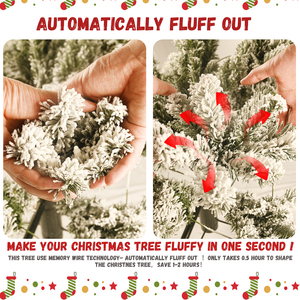 Us Warehouse Easy Assembly Christmas <b>Tree</b> Artificial Warm White Led Sturdy Christmas <b>Tree</b> for Home Indoor - Product Image 3