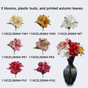 ดอกไม้ประดิษฐ์ดอกลิลลี่ทำจากผ้าไหมดอกลิลลี่ประดิษฐ์ทำจากผ้าไหมดอกไม้ประดิษฐ์จากโรงงานในจีน - Product Image 4