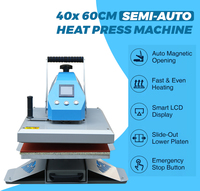 Presse à chaud semi-automatique Versijet VPM6040 40x60 pour l'impression de vêtements et de t-shirts – Nouveauté