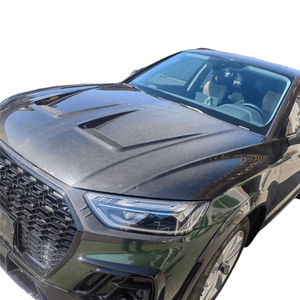Nouveau kit de capot moteur en fibre de carbone 2016-2024 pour Audi Q5 - Installation par vis - Noir - Garantie 1 an - Product Image 4