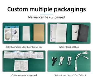 แบตเตอรี่ลิเธียมโพลิเมอร์แบบพกพา 22.5W PD ความจุสูง 30000mAh พาวเวอร์แบงค์ Type-C ช่องเสียบ USB คู่ สำหรับใช้งานกลางแจ้ง พร้อมสายสะพาย ชาร์จมือถือแบบเร็ว - Product Image 6