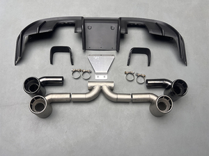 Kit de carrocería envolvente de 718, Material PP, ventilación de parachoques delantero, difusor trasero, alerón, garganta trasera para Porsche 718 982 Cayman Boxster - Product Image 5