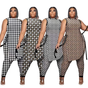 Due pezzi Set africano nuovo Dashiki moda abito senza maniche Top e pantaloni abiti da festa per donna abiti <span class=keywords><strong>2022</strong></span> <span class=keywords><strong>primavera</strong></span> <span class=keywords><strong>estate</strong></span> abbinamento - Product Image 6