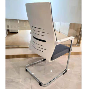 <span class=keywords><strong>Silla</strong></span> de Oficina Ergonómica de Malla con Reposabrazos Cromados, <span class=keywords><strong>Silla</strong></span> de Oficina para Visitas <span class=keywords><strong>sin</strong></span> <span class=keywords><strong>Ruedas</strong></span> - Product Image 4