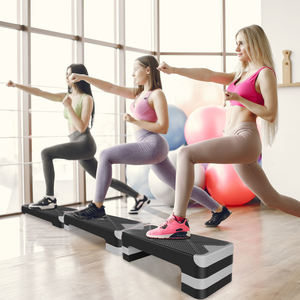 แพลตฟอร์มออกกำลังกายแบบแอโรบิคปรับได้พร้อมพื้นผิวกันลื่นสำหรับออกกำลังกายในยิมที่บ้าน - Product Image 5