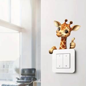 Adesivi Decorativi per <span class=keywords><strong>Interruttori</strong></span> a Forma di Giraffa per Camere dei Bambini - Product Image 4