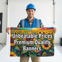 Drapeaux publicitaires extérieurs personnalisés résistants aux intempéries, impression par sublimation HD, écologiques, tailles sur mesure, pour annonces immobilières, robustes