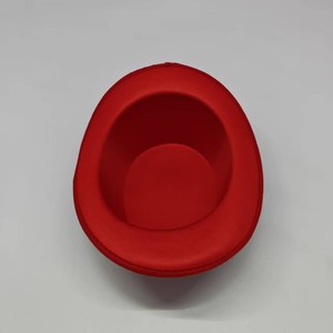 Christmas <b>Red</b> <b>Sequined</b> Top Hat With Snowflake Pattern Unisex Party Hat - Product Image 4