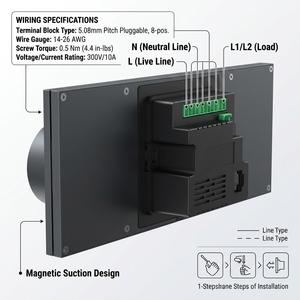 Panneau de commande central intelligent Tuya pour la maison, WiFi, Zigbee, écran <span class=keywords><strong>tactile</strong></span> multifonctionnel, contrôleur de scène pour Alexa, <span class=keywords><strong>Google</strong></span> <span class=keywords><strong>Home</strong></span> - Product Image 6