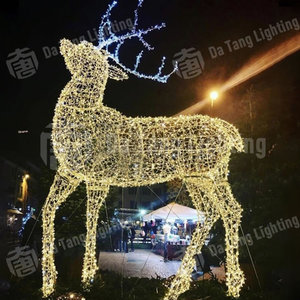 Luces con Motivo de Reno Navideño que Aportan un Toque Festivo a Centros Comerciales, Hoteles, Parques y Eventos Invernales - Product Image 3