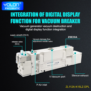 Yolon ชุด ZL112A อุตสาหกรรมเครื่องผลิตอลูมิเนียมอัลลอยชิ้นส่วนนิวเมติกอัดอากาศ dal/<span class=keywords><strong>dbl</strong></span>/dnl/dpl - Product Image 5