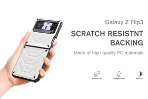 Armor-funda protectora para <span class=keywords><strong>Samsung</strong></span> <span class=keywords><strong>Galaxy</strong></span> <span class=keywords><strong>Z</strong></span>, funda de teléfono móvil 2 en 1 con tapa <span class=keywords><strong>3</strong></span> híbrida - Product Image 4