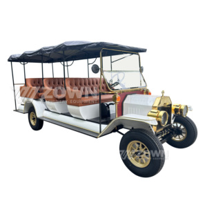 Voiture électrique vintage au design européen classique, durable, pour le transport touristique dans les zones panoramiques - Product Image 3
