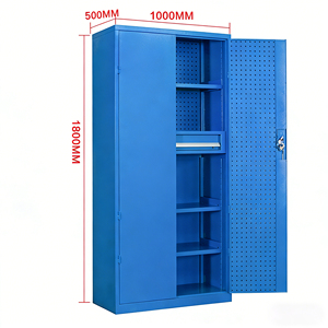 <span class=keywords><strong>Armoire</strong></span> de rangement métallique multi-usages, établi en acier robuste pour applications industrielles et commerciales - Product Image 2