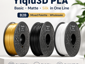 Yiqiu3D PLA Filament 1,75mm Gemischte Basis-Matt-Seidenfarben Gold Sternenhimmel Blau 3D-Drucker Filament für Anycubic Creality - Product Image 1