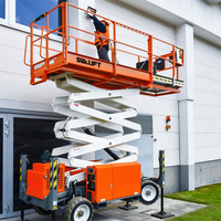 Plateforme élévatrice à ciseaux électrique sur chenilles tout-terrain 4m 6m 8m 10m 12m Diesel pour chantier CE ISO