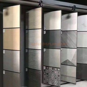Miễn phí gạch showroom thiết kế nội thất gạch ceramic trượt hiển thị đứng kệ trưng bày sản phẩm - Product Image 2