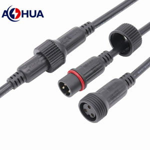 Enchufe de alimentación de 3 pines moldeado <span class=keywords><strong>M23</strong></span> conector de Cable hembra impermeable de 3 pines 2,5/1,5/1,0/0, 75 mm2 arnés de cables Led - Product Image 2