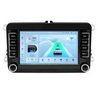 Navigation automobile Android 7'' pour VW Passat Polo Golf Seat Leon Skoda, CarPlay sans fil, Android Auto, autoradio, commande au volant